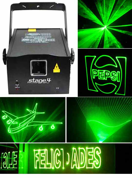 Рисующий лазерный проектор для рекламы STAGE 4 GRAPH SD 150G